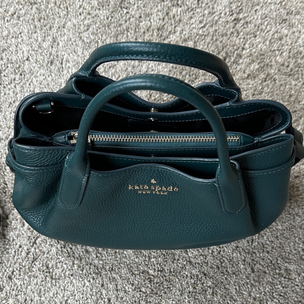 Kate Spade Deep Green Small Dumpling Satchel Bag - Picture 2 of 4